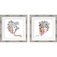 Framed 'Face of Spring 2 Piece Framed Art Print Set' border=