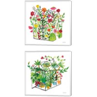 Framed Greenhouse Blooming 2 Piece Canvas Print Set