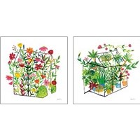 Framed Greenhouse Blooming 2 Piece Art Print Set