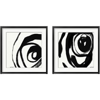 Framed Black and White Abstract 2 Piece Framed Art Print Set