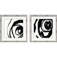 Framed 'Black and White Abstract 2 Piece Framed Art Print Set' border=