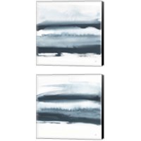 Framed 'Waterway Minimalism 2 Piece Canvas Print Set' border=