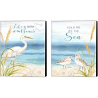 Framed By the Seashore 2 Piece Canvas Print Set