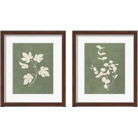 Framed Botanical Study Forest Green 2 Piece Framed Art Print Set