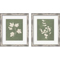 Framed Botanical Study Forest Green 2 Piece Framed Art Print Set