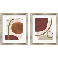 Framed 'Mediterranean Motif 2 Piece Framed Art Print Set' border=