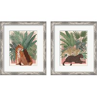 Framed 'Majestic Cats 2 Piece Framed Art Print Set' border=