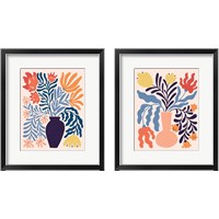 Framed Mid Mod Floral 2 Piece Framed Art Print Set