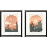 Framed 'Desert  2 Piece Framed Art Print Set' border=