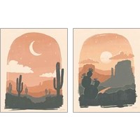 Framed 'Desert  2 Piece Art Print Set' border=