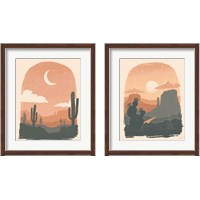 Framed 'Desert  2 Piece Framed Art Print Set' border=