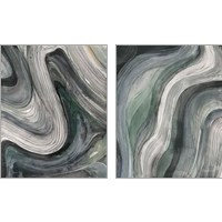 Framed Swirl  2 Piece Art Print Set