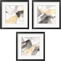 Framed Natural Ebony 3 Piece Framed Art Print Set
