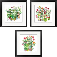 Framed Greenhouse Blooming 3 Piece Framed Art Print Set