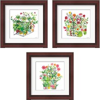 Framed Greenhouse Blooming 3 Piece Framed Art Print Set