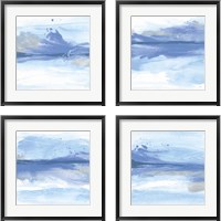 Framed 'Reactions  4 Piece Framed Art Print Set' border=