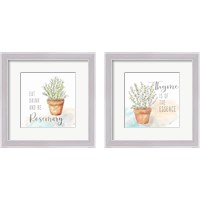 Framed 'Let it Grow 2 Piece Framed Art Print Set' border=