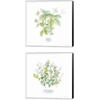 Framed 'Let it Grow 2 Piece Canvas Print Set' border=