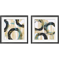 Framed Float In Blue  2 Piece Framed Art Print Set