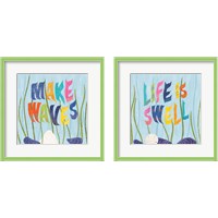 Framed Coastal Vibes 2 Piece Framed Art Print Set