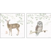 Framed Woodland Love 2 Piece Art Print Set