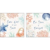 Framed Seaside  2 Piece Art Print Set