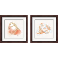 Framed 'Seaside  2 Piece Framed Art Print Set' border=