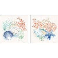 Framed Seaside  2 Piece Art Print Set