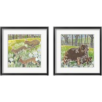 Framed 'Wild Woodland 2 Piece Framed Art Print Set' border=