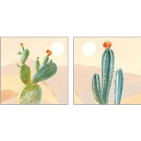 Framed 'Desert Greenhouse 2 Piece Art Print Set' border=