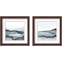 Framed 'Light Aquascape 2 Piece Framed Art Print Set' border=