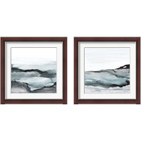 Framed 'Light Aquascape 2 Piece Framed Art Print Set' border=