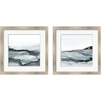 Framed 'Light Aquascape 2 Piece Framed Art Print Set' border=