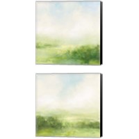 Framed 'Fields of Green 2 Piece Canvas Print Set' border=