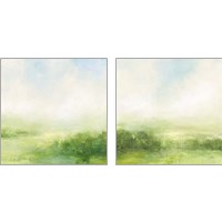 Framed 'Fields of Green 2 Piece Art Print Set' border=