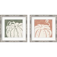 Framed 'Autumn Tones 2 Piece Framed Art Print Set' border=