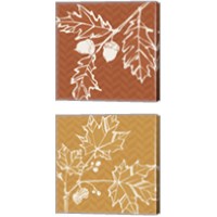 Framed 'Autumn Tones 2 Piece Canvas Print Set' border=