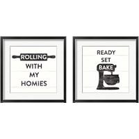 Framed 'Bake Farmhouse 2 Piece Framed Art Print Set' border=