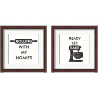 Framed 'Bake Farmhouse 2 Piece Framed Art Print Set' border=