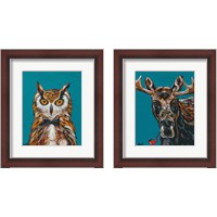 Framed 'Spy Animals 2 Piece Framed Art Print Set' border=