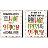 Framed Hot & Spicy 2 Piece Canvas Print Set