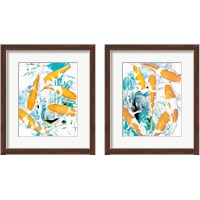 Framed 'Winter Koi 2 Piece Framed Art Print Set' border=