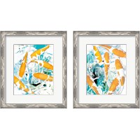 Framed 'Winter Koi 2 Piece Framed Art Print Set' border=