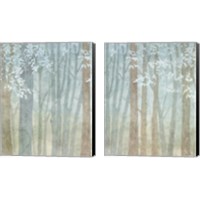 Framed 'Woodland Love 2 Piece Canvas Print Set' border=
