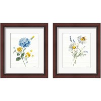 Framed Bees and Blooms Flowers 2 Piece Framed Art Print Set