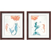 Framed 'Sea Sirens 2 Piece Framed Art Print Set' border=