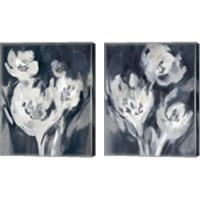 Framed 'White Fairy Tale Floral 2 Piece Canvas Print Set' border=