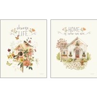 Framed 'Blessed by Nature  2 Piece Art Print Set' border=