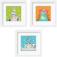 Framed Bathroom Gnomes 3 Piece Framed Art Print Set