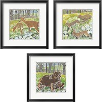 Framed Wild Woodland 3 Piece Framed Art Print Set